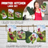 Lobyn Value Packs: 5-Piece Country Kitchen Towel Set - Proud Rooster & Red Barn Motif, 2 Dish Towels, Oven Mitt &