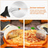 Pizza Cutter Wheel, Stainless Steel Slicer, 9.33-Inch Super Heavy, Sharp Classic Cutters with Finger Guard