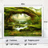 Llamazing Forest Landscape Magic Tapestry for Living Room & Bedroom (Sunlight & Creek, 60''L x 51''W)