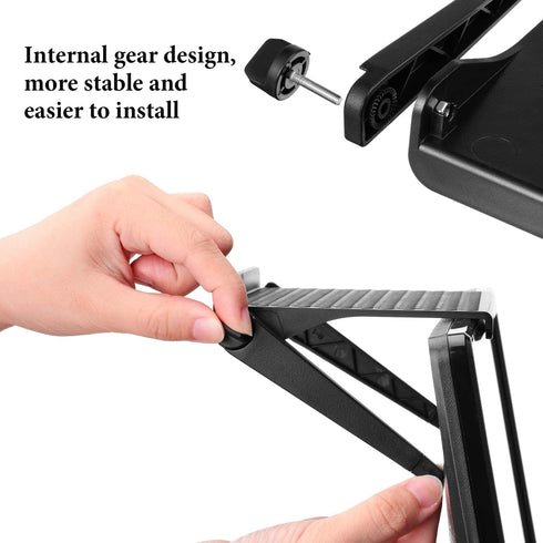 1 Park TV Top Shelf Apple TV Mount, Adjustable Monitor Shelf for Media Box, Game Console, Router, 11.8 X 4.7 Inch