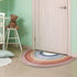 35.43"x17.72"(Neutral) Drydiet Rainbow Doormat Welcome Door Mat Semi-Circular Area Rug with Inspirational Quote Boho