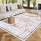 LIVEBOX Machine Washable 5x7 Rug, Pink Rugs for Bedroom Girls, Soft Boho