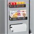 Carwiner 3 Pack Magnetic Spice Rack for Refrigerator with Paper Towel Holder,