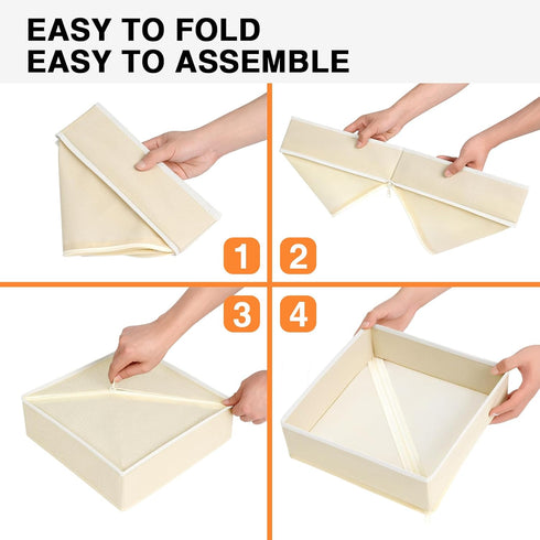 15 Pack Closet Closet DIMJ Drawer Organizer Clothes - Foldable Baby Organizers and Storage & Organizers for Bedroom