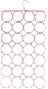 Super Z Outlet Foldable Clothing Closet Hanger, 28 Ring Hole Slots Organizer, Multicolor