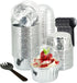 50 Pack Foil Cupcake Liners with Dome Lids, LNYZQUS 5.5 Oz Large Muffin Cups, Disposable