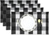 Black & White Cotton Buffalo Check Placemats Set of 4, Heat Resistant Dining Table Place Mats for Kitchen, 12 x 18