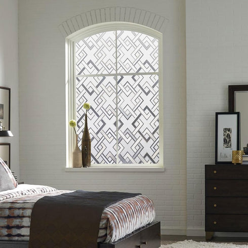 Kromapolis Frosted Glass Window Film, Static Cling Decorative Door Film, Opaque UV Blocking Coverings for Bathroom