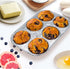 10pack Muffin Pan, 6-Cup Aluminum Pans for Baking Cupcakes, Muffins, and Mini Pies