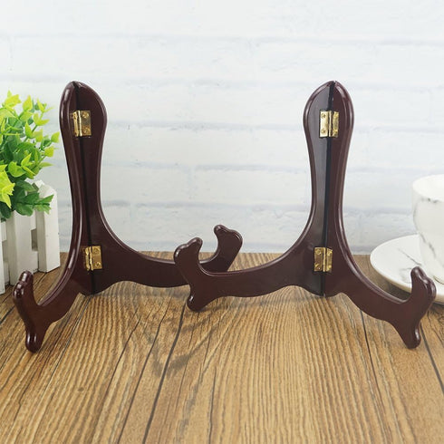 Artliving 7 Inch Wood-like Easels, Set of 4 Plate Stand Holders for Display