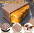 YURTKUMAS 3 Pack Set 2.2 lb 1 lb 0.8 lb Pullman Loaf Pan with Lids, & & Dough Capacity,Non-Stick Sandwich Bread Loaf