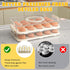 Lignumix (2 Deviled Egg Containers with Lid & Handle Layer Snap-on) PET Thickened Eggs Holder Inc Egg Slicer Kitchen