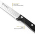 12 inch Carving Knife Razor Sharp Blade with Granton Edge for Cutting Smoked Brisket, BBQ Meat, Turkey,Black by Humbee