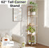 5 Bamworld Plant Stand Indoor Outdoor Tier Tall Large Wood Plant Shelf Multi Tier Flower Stands Garden Shelves Wooden