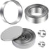 Round Cookie Cutters Set, 12 Pieces Biscuit Cookie Cutters, Circle Pastry Cutters for Baking Doughs and Doughnuts