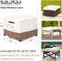 22W 22D 18H Inches Patio Ottoman Cover Waterproof Heavy Duty Square Outdoor Ottoman Covers, x x Patio Furniture