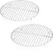 E-far 10½ Inch Round Cooling Racks - Stainless Steel Baking Rack Set of 2, Multi-Purpose for Air Fryer, Dishwasher