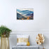 Foggy Mountain Wall Art Canvas, Misty Forest Picture Wall Decor for Living Room, Nature Landscape Painting Modern