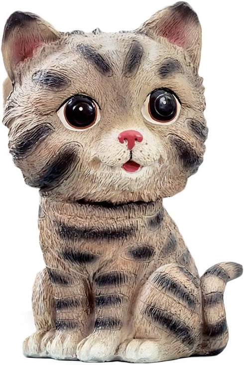 Cute Markings Cat Shaped Resin Spectacles Holder, Coin Bank Home Decoration Gift for Kids