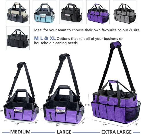 Cleaning Caddy for Cleaning Suppliers Organizer with Pockets for House Cleaning Essentials, Cleaning Organizer