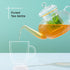 JoyJolt 33.8oz Fluted Glass Teapot Set with 13.5oz Double Wall Glasses, Stovetop Safe Kettle, Borosilicate Clear Tea