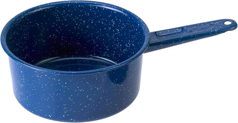 GSI Outdoors 2 qt Enameled Steel Sauce Pan for Camping, Cabin, and Farmhouse Kitchen