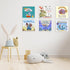 Hulaed 6 Pack 12 inch Vinyl Record Shelf Wall Mount, Record Holder for Storage & Display, Clear Floating Shelf for Kids