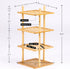 Counter (1, 4Tier-Large-6.7" Expandable Bamboo Corner Shelf - Dish/Plate Organizer for Cabinet, Kitchen Shelf & Small
