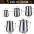 32oz Milk Frothing Pitcher, Stainless Steel Steaming Jug for Coffee Bar, Cappuccino Tools with Latte Art Pen