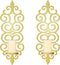 OYEFLY DIY Metal Candle Sconces Wall Decor, Wall Mounted Candle Holder (Gold)