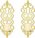 OYEFLY DIY Metal Candle Sconces Wall Decor, Wall Mounted Candle Holder (Gold)
