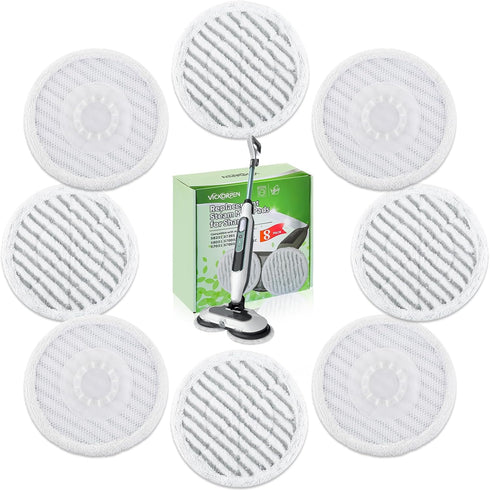 Vickorpen 8 Pack Steam Mop Replacement Pads for Shark S8001 S7001 S7201 S7000AMZ