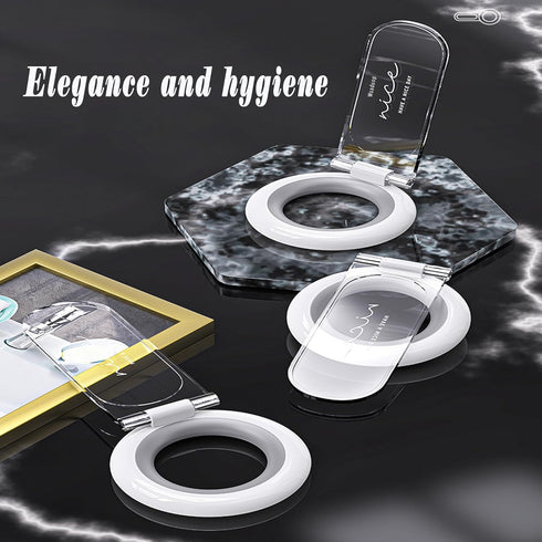 Toilet Lid Lifter, Toilet Seat Handle Avoid Touching Toilet Cover, 2 PCS White