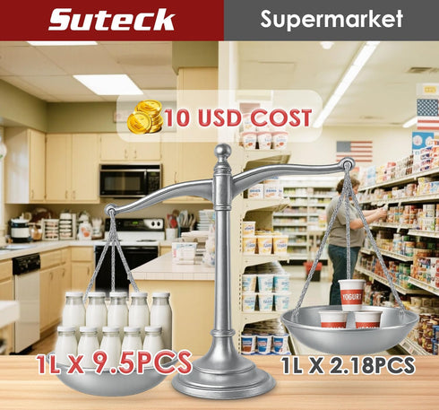 8 (48 oz), Suteck Yogurt Maker - Stainless Steel Yogurt Makers with Adjustable Time & Temp ControlAutomatic Shut-Off