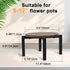 5-12 Inch Vigordream Plant Stand Indoor, Heavy Duty Sturdy Metal Plant Holder, Wooden plant Stool, Single Plant Pot