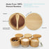 ThougrLyh Salt Box Bamboo Salt Container with Swivel Lid with Magnetic to Easily Open and Seal Salt Cellar With Spoon