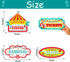 20 Pieces Circus Carnival Party Direction Signs, Birthday Showman Themes Decor Accessories