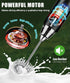 YUSWKO Rechargeable Handheld Milk Frother, Electric Whisk Drink Mixer for Coffee, 3 Speed Adjustable, Black