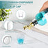 1 Pack, 17oz Mouthwash Dispenser for Bathroom, Glass Mouthwash Dispenser with Cup, Mouth Wash Container Bottle