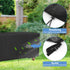 44inch Black-44"L 12" 17" Outdoor Bench Cover, Waterproof Wooden Bench Cover Rectangle for Patio Teak Bench Farmhouse