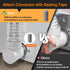 Dryer Connection Kit, Space Saving Dryer Vent, 90 Degree Elbow, Connector Kit for Tight Space