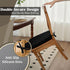 2'' 17"x16", 2 Pack Nobildonna Thick High-Density Foam Indoor Chair Cushions | Dining Chair Pads with Ties, Removable