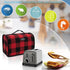 Toaster Cover 2 Slice Wide Slot, Small Bread Cover with Zipper Pockets for Toaster Oven