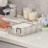 Countertop Silver Guest Towel Holder Tray for Bathroom Napkin Organizer for Disposable Hand Paper Towels, Vanity Napkin