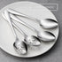 E-far Serving Spoons, 4-Piece Stainless Steel Utensils Set for Catering, Buffet, and Kitchen Use