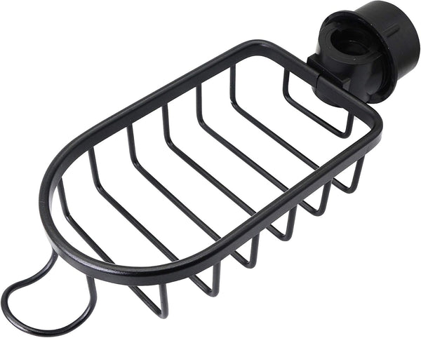 SinLoon Kitchen Faucet Sponge Holder - Space Aluminum Sink Caddy Organizer for Kitchen & Bathroom Accessories
