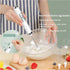 Rechargeable Milk Frother, 3-Speed Electric Handheld Frother for Coffee with 2 Whisks and Decoration Tool