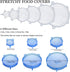 JIGUOOR 6 Pack Silicone Stretch Lids, Reusable Food Storage Covers, 6 Sizes, Microwave Safe, Easy Clean