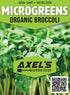 Axel's Garden Seeds (1/2 Di Cicco Organic Broccoli Seeds for Growing Microgreens Heirloom, Non GMO Seeds to Plant