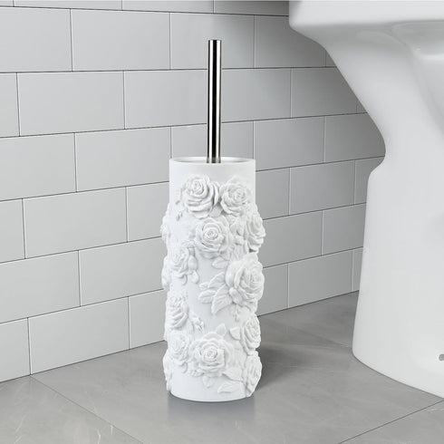 Set Toilet Brush and Holder for Bathroom, Stylish and Durable Cleaning Tool with Modern Design, Compact for Efficient